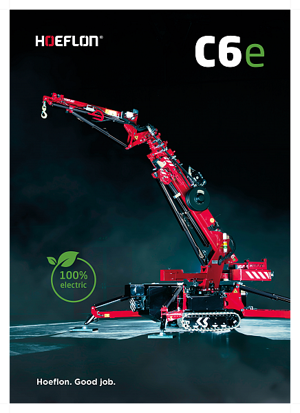 Ny Katalog för vår storsäljande minikran, Hoeflon C6e