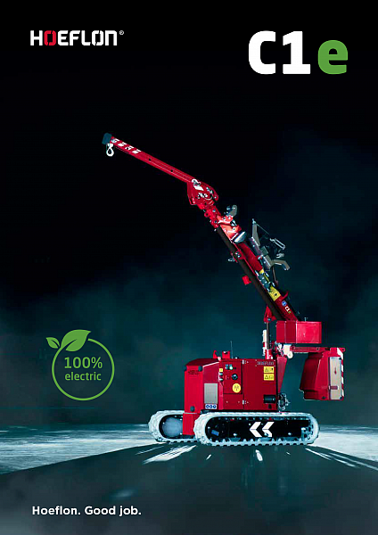 Ny Katalog för vår elektriska minikran, Hoeflon C1e